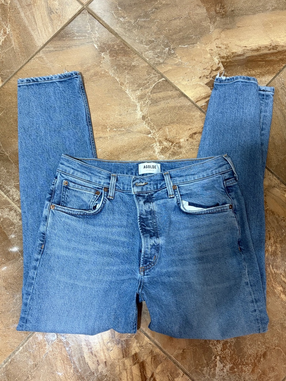 Agolde Willow Blue Denim Jeans